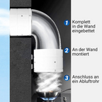 Quiet Powerful Extractor Fan for Kitchen or Basement - Easy Installation, view 7