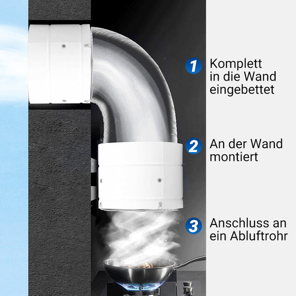 Quiet Powerful Extractor Fan for Kitchen or Basement - Easy Installation, view 7