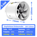 Quiet Powerful Extractor Fan for Kitchen or Basement - Easy Installation