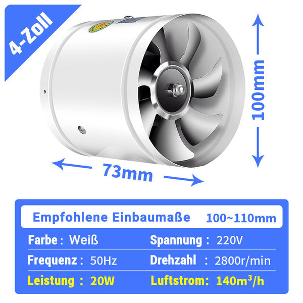 Quiet Powerful Extractor Fan for Kitchen or Basement - Easy Installation
