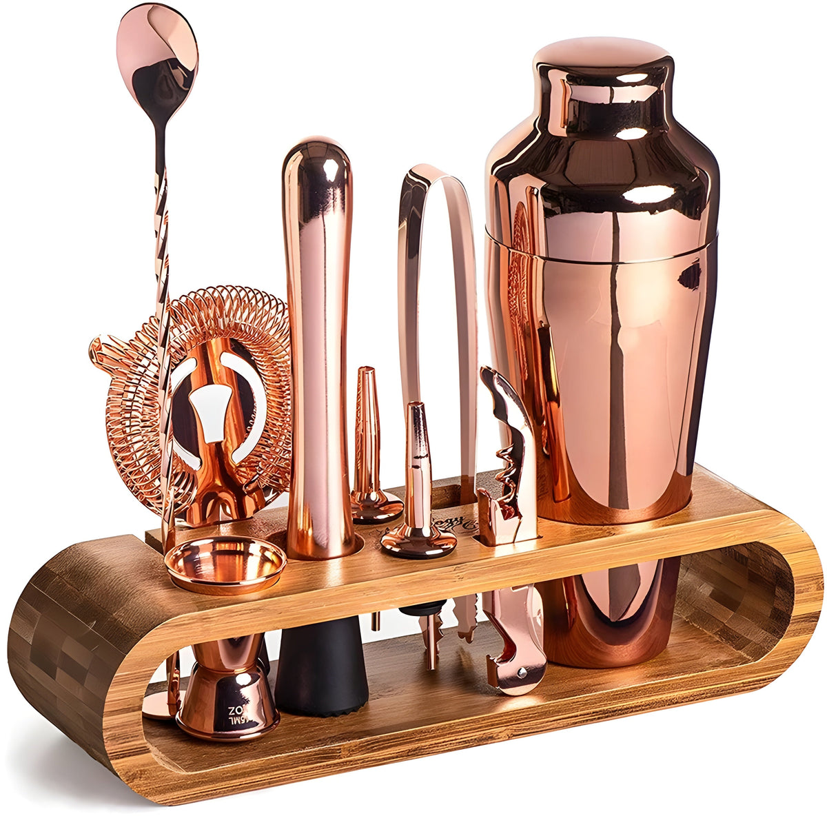Stainless Steel Cocktail Shaker Set for Home Bar - 10-Piece, view 5