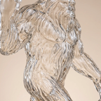 Whiskey Decanter Bigfoot Glass Bottle - 750 ml, Premium Glass, 13 cm Tall, view 2