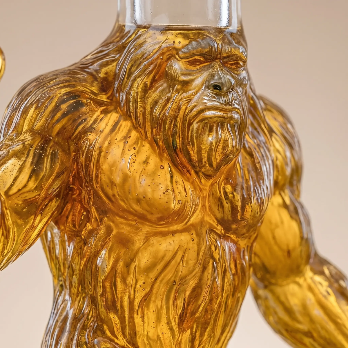 Whiskey Decanter Bigfoot Glass Bottle - 750 ml, Premium Glass, 13 cm Tall, view 4