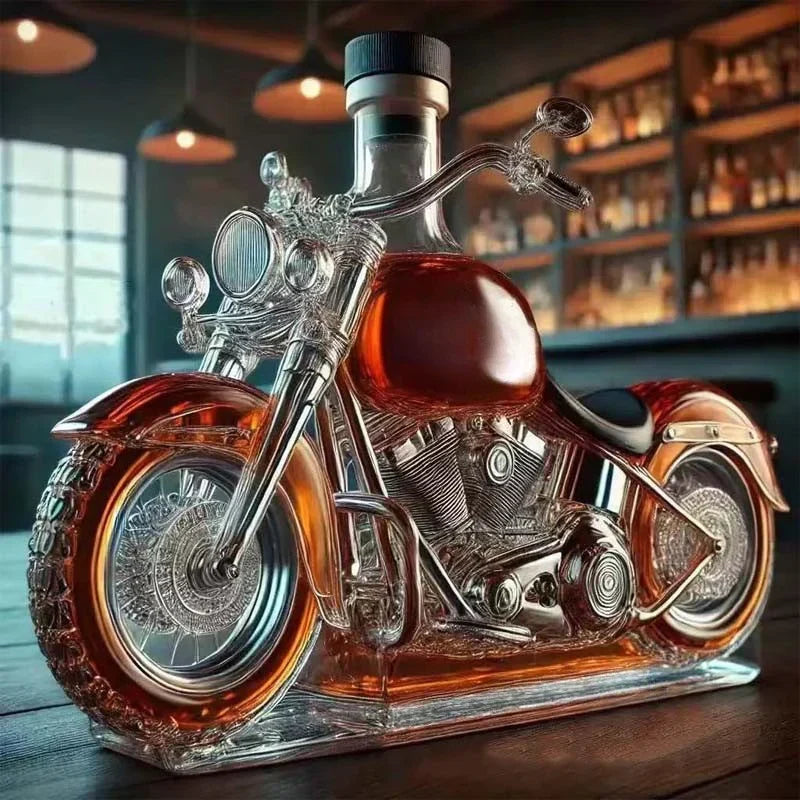 Limited Edition Harley Whisky Bottle - 700 ml, Durable Glass, Collectible