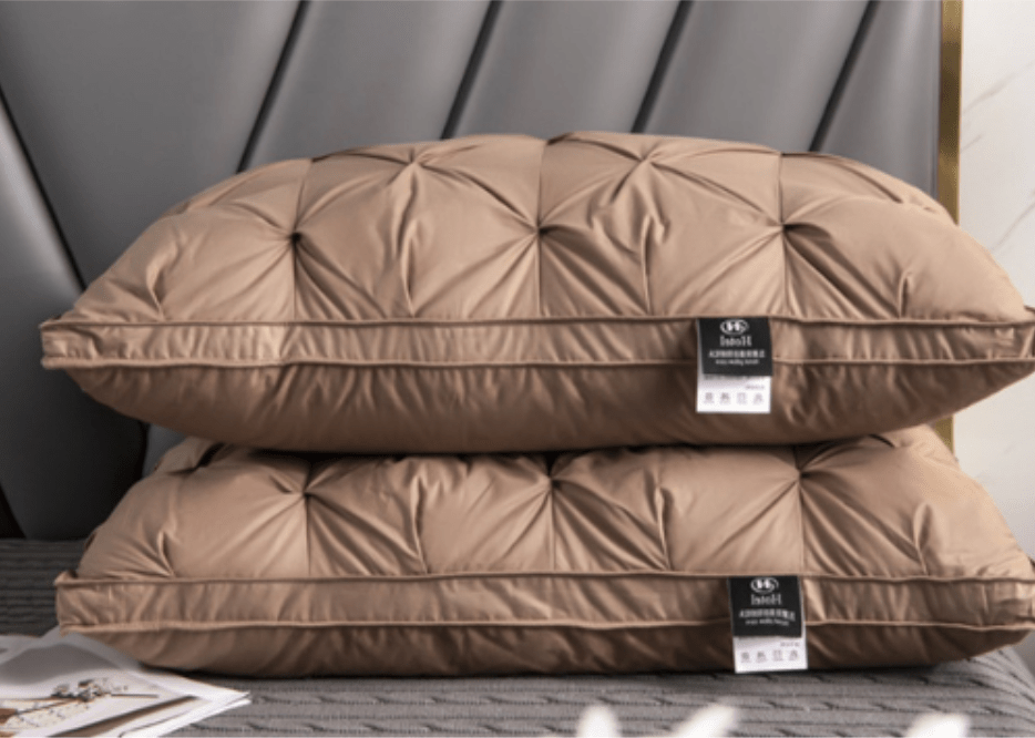 Goose Down Pillow for Restful Sleep - Standard Size, Hypoallergenic, view 3