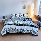 Ladies Cozy Day Bedspread with Cute Cloud Design for Home, view 6