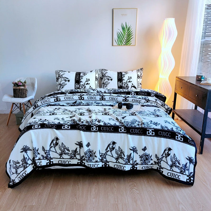 Ladies Cozy Day Bedspread with Cute Cloud Design for Home, view 6