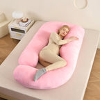 Ergonomic Full-Body Pillow - U-Shape, Removable Cover, for Pregnancy and Nursing, view 10