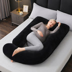 Ergonomic Full-Body Pillow - U-Shape, Removable Cover, for Pregnancy and Nursing, view 11