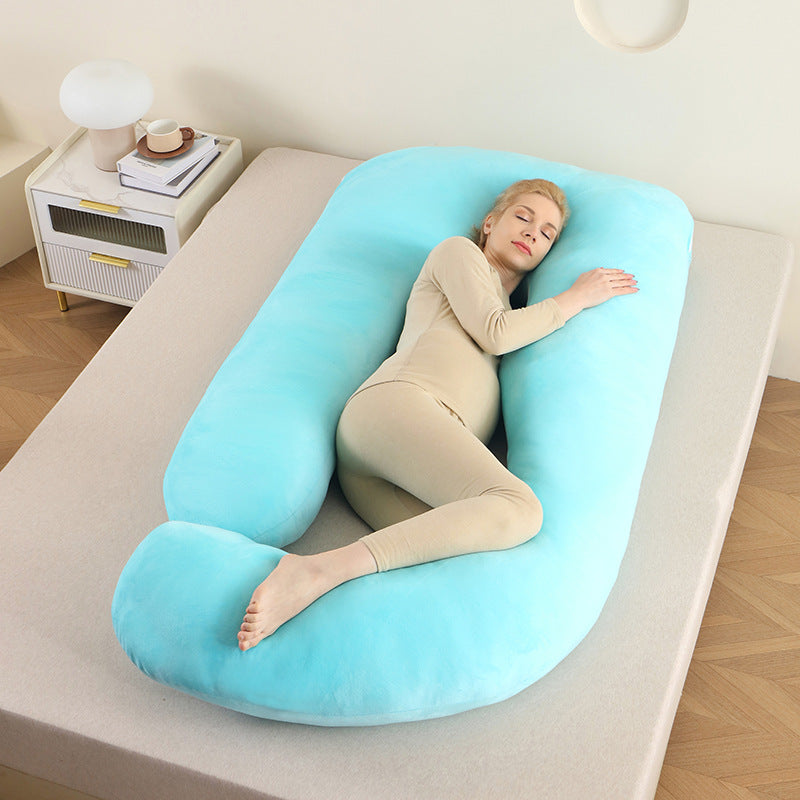 Ergonomic Full-Body Pillow - U-Shape, Removable Cover, for Pregnancy and Nursing, view 12