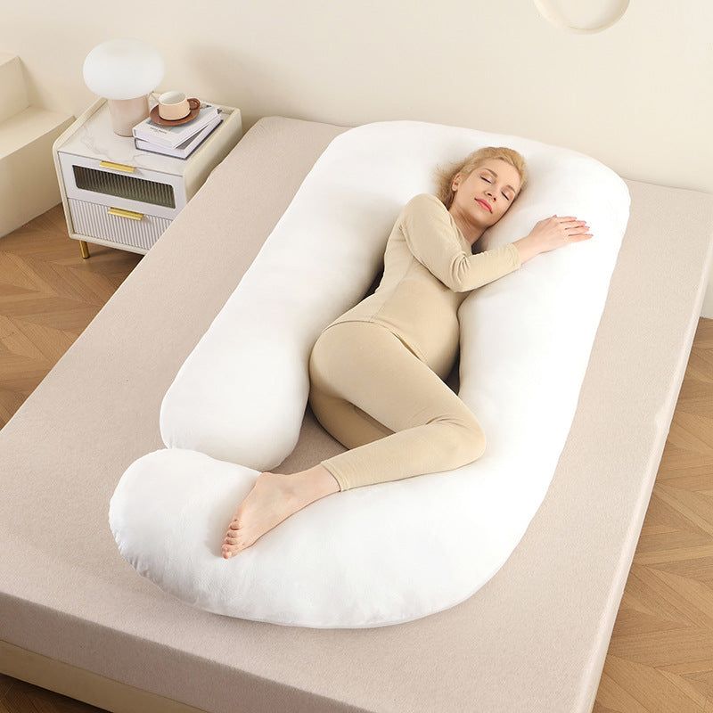 Ergonomic Full-Body Pillow - U-Shape, Removable Cover, for Pregnancy and Nursing, view 13
