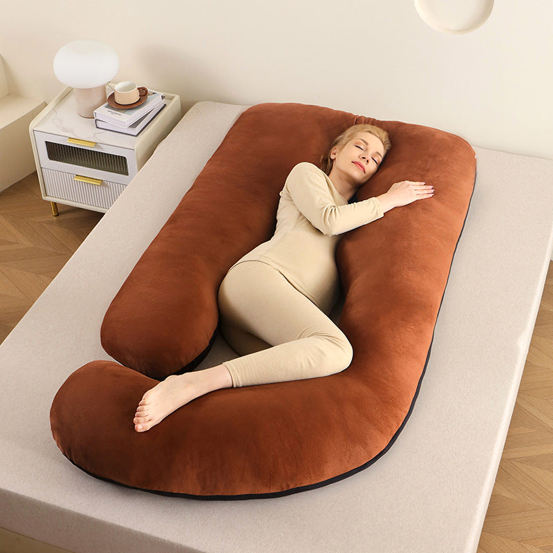 Ergonomic Full-Body Pillow - U-Shape, Removable Cover, for Pregnancy and Nursing, view 14
