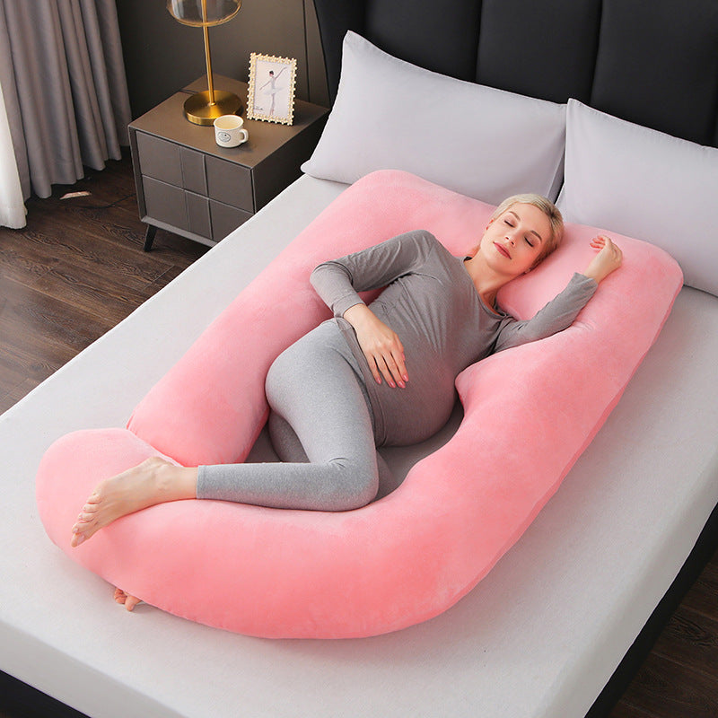 Ergonomic Full-Body Pillow - U-Shape, Removable Cover, for Pregnancy and Nursing, view 15