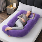 Ergonomic Full-Body Pillow - U-Shape, Removable Cover, for Pregnancy and Nursing, view 20