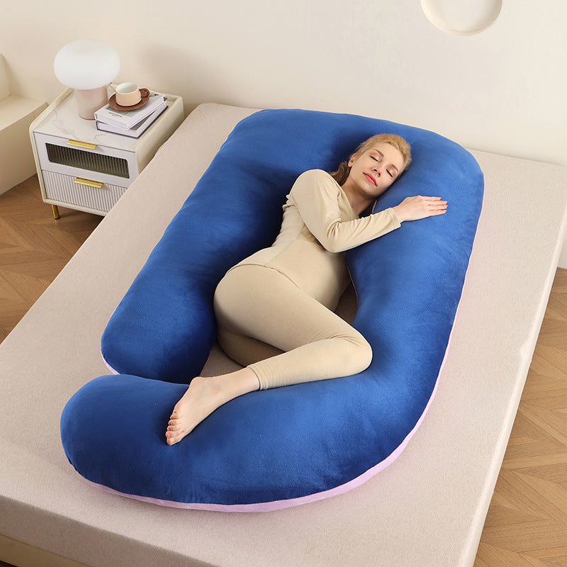 Ergonomic Full-Body Pillow - U-Shape, Removable Cover, for Pregnancy and Nursing, view 21