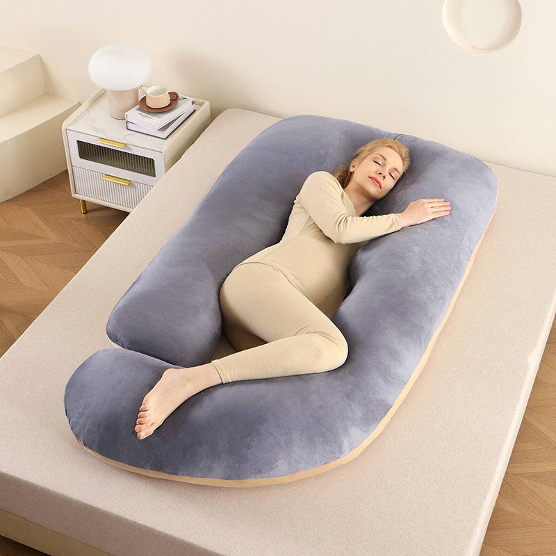 Ergonomic Full-Body Pillow - U-Shape, Removable Cover, for Pregnancy and Nursing, view 22