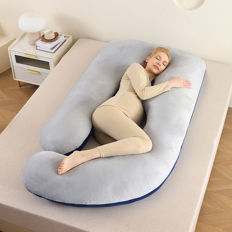 Ergonomic Full-Body Pillow - U-Shape, Removable Cover, for Pregnancy and Nursing, view 27