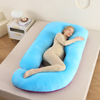 Ergonomic Full-Body Pillow - U-Shape, Removable Cover, for Pregnancy and Nursing, view 28