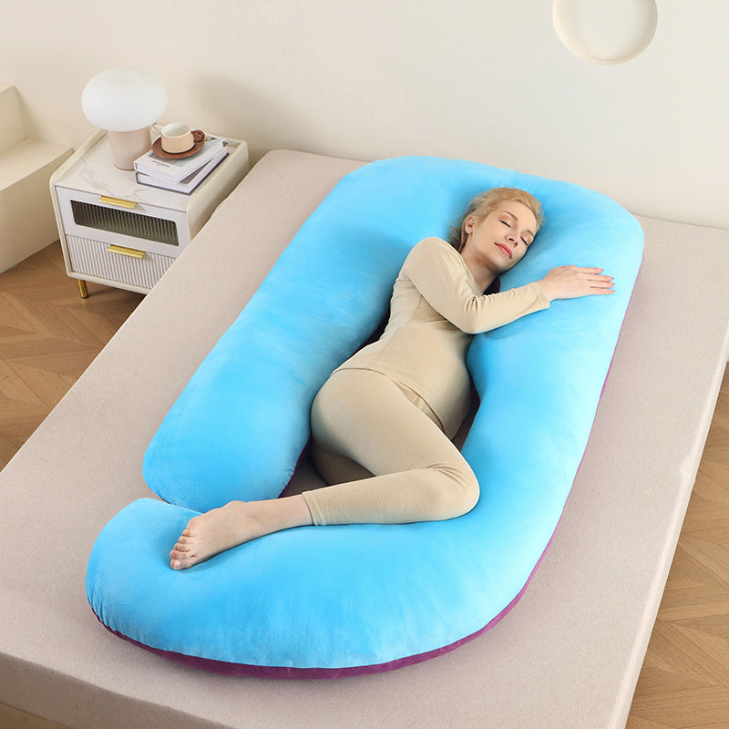 Ergonomic Full-Body Pillow - U-Shape, Removable Cover, for Pregnancy and Nursing, view 28