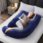 Ergonomic Full-Body Pillow - U-Shape, Removable Cover, for Pregnancy and Nursing, view 6