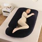 Ergonomic Full-Body Pillow - U-Shape, Removable Cover, for Pregnancy and Nursing, view 8