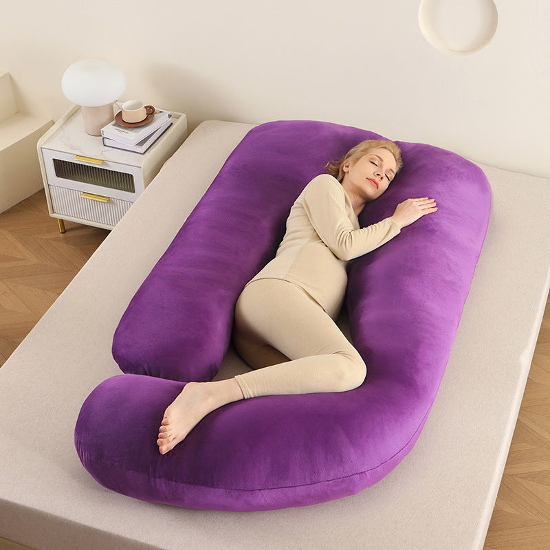 Ergonomic Full-Body Pillow - U-Shape, Removable Cover, for Pregnancy and Nursing, view 9