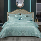Satin Jacquard Duvet Cover for Luxury Bedroom - Double, Queen, King Sizes, view 12