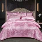 Satin Jacquard Duvet Cover for Luxury Bedroom - Double, Queen, King Sizes, view 16