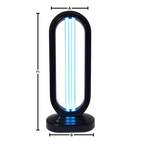 Multi-Surface UV Disinfectant Bulb for Home and Travel - 38W, Uv-C, Black, view 7