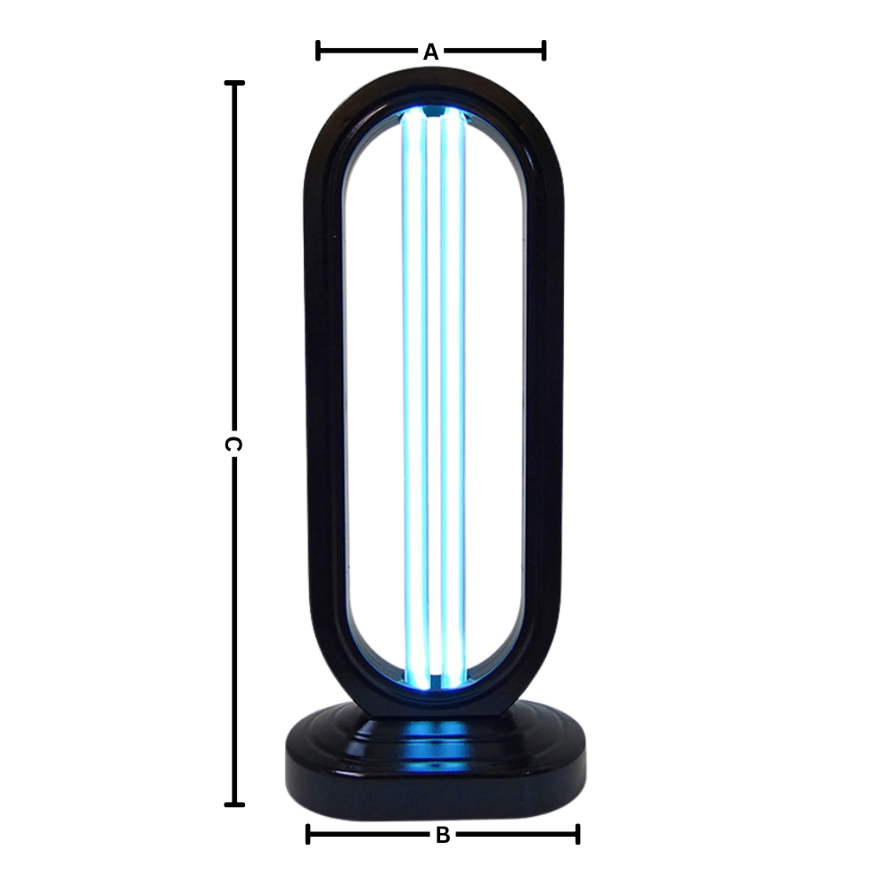 Multi-Surface UV Disinfectant Bulb for Home and Travel - 38W, Uv-C, Black, view 7