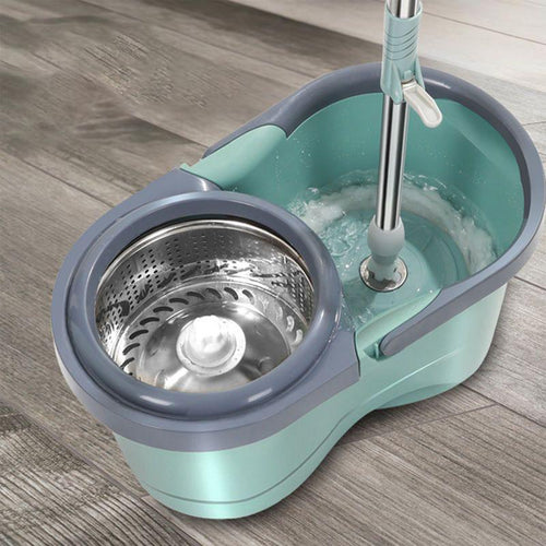 Automatic Spin Easy-Wring Mop Set - Chenille, Dual Water System, view 2