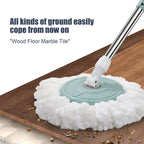 Automatic Spin Easy-Wring Mop Set - Chenille, Dual Water System, view 5