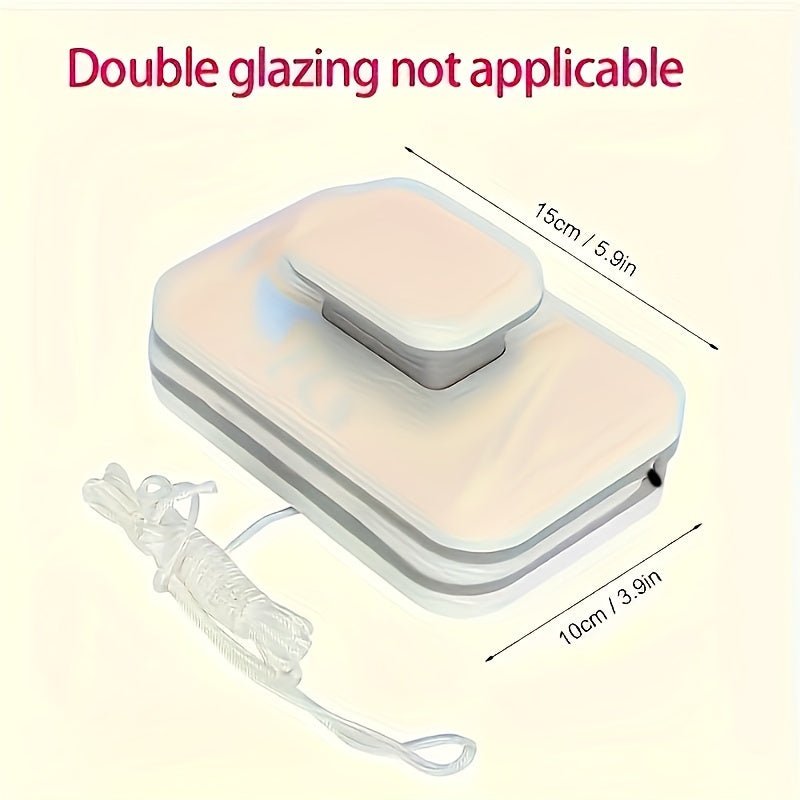 Dual-Sided Magnetic Window Cleaner for Double Glazing - ABS Plastic, view 3