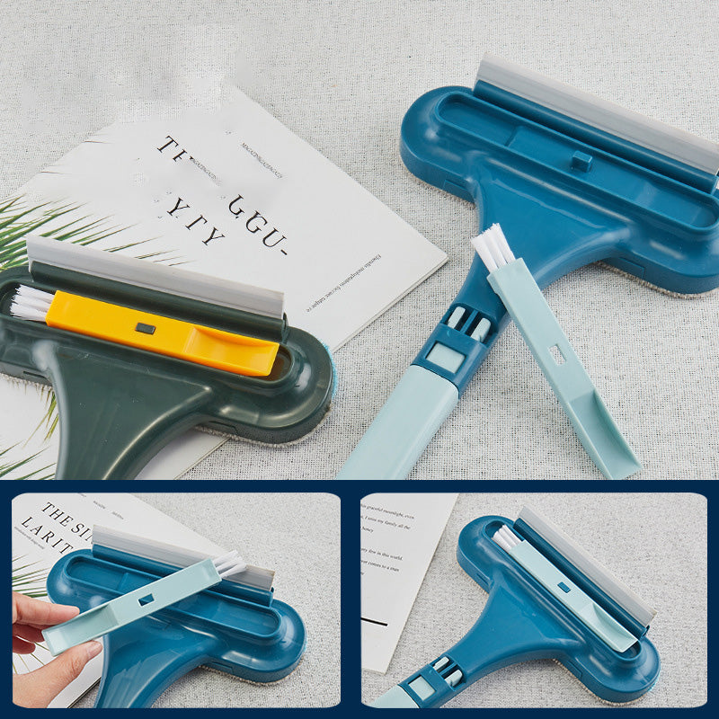 Window Cleaning Tool with Dual-head - Plastic, Blue or Yellow, view 12