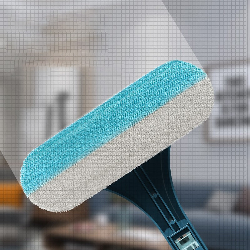 Window Cleaning Tool with Dual-head - Plastic, Blue or Yellow, view 4
