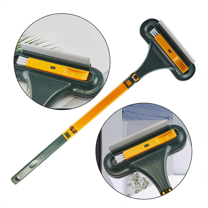 Window Cleaning Tool with Dual-head - Plastic, Blue or Yellow, view 7