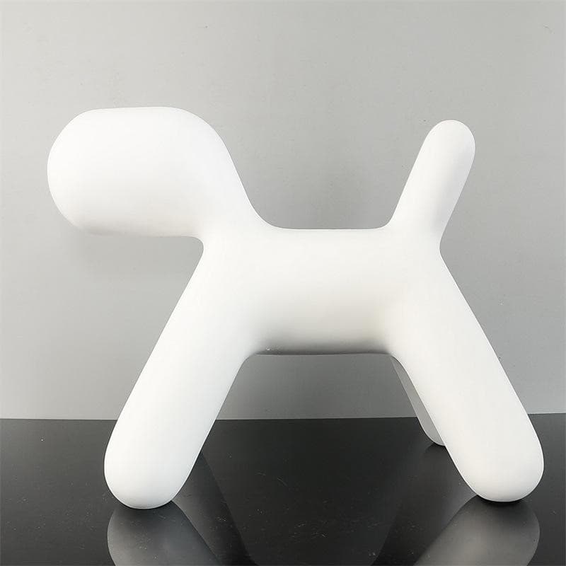 Dog Sculpture Ornament - Hand-Painted Resin Art Carving, view 3