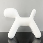 Dog Sculpture Ornament - Hand-Painted Resin Art Carving, view 3