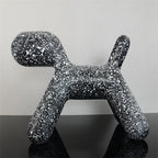 Dog Sculpture Ornament - Hand-Painted Resin Art Carving, view 4