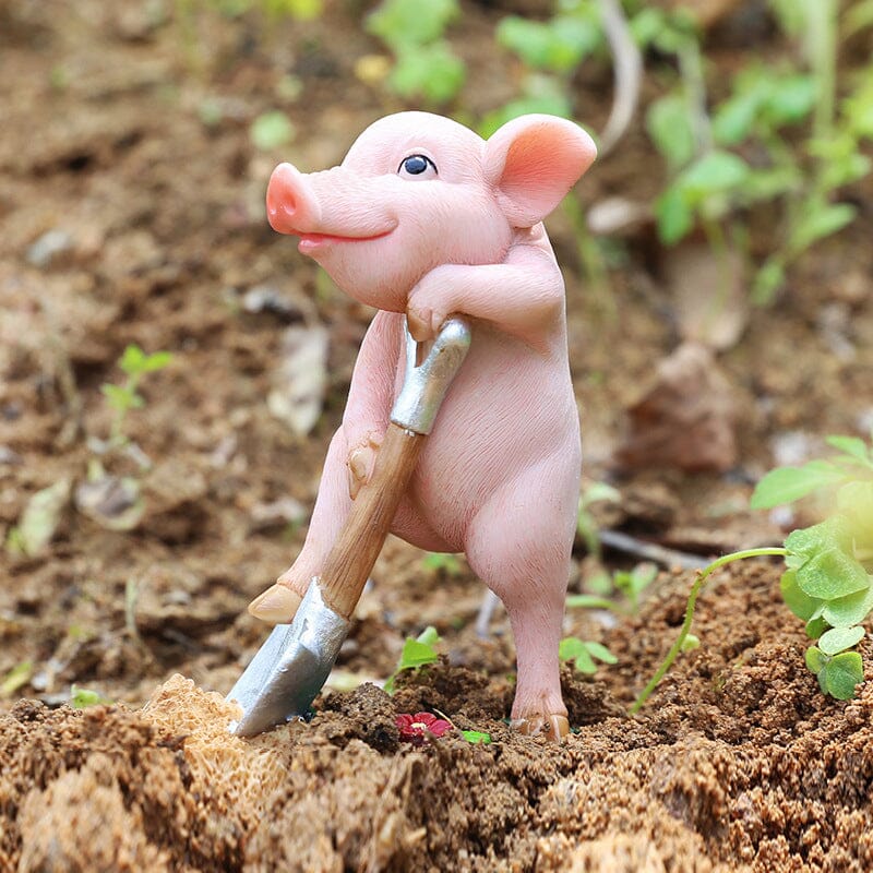 Cute Pig Ornament for Car or Home - Resin Animal Decoration, view 10
