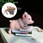 Cute Pig Ornament for Car or Home - Resin Animal Decoration, view 2