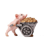 Cute Pig Ornament for Car or Home - Resin Animal Decoration, view 3