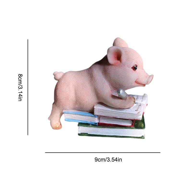 Cute Pig Ornament for Car or Home - Resin Animal Decoration, view 9