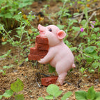 Cute Pig Ornament for Car or Home - Resin Animal Decoration
