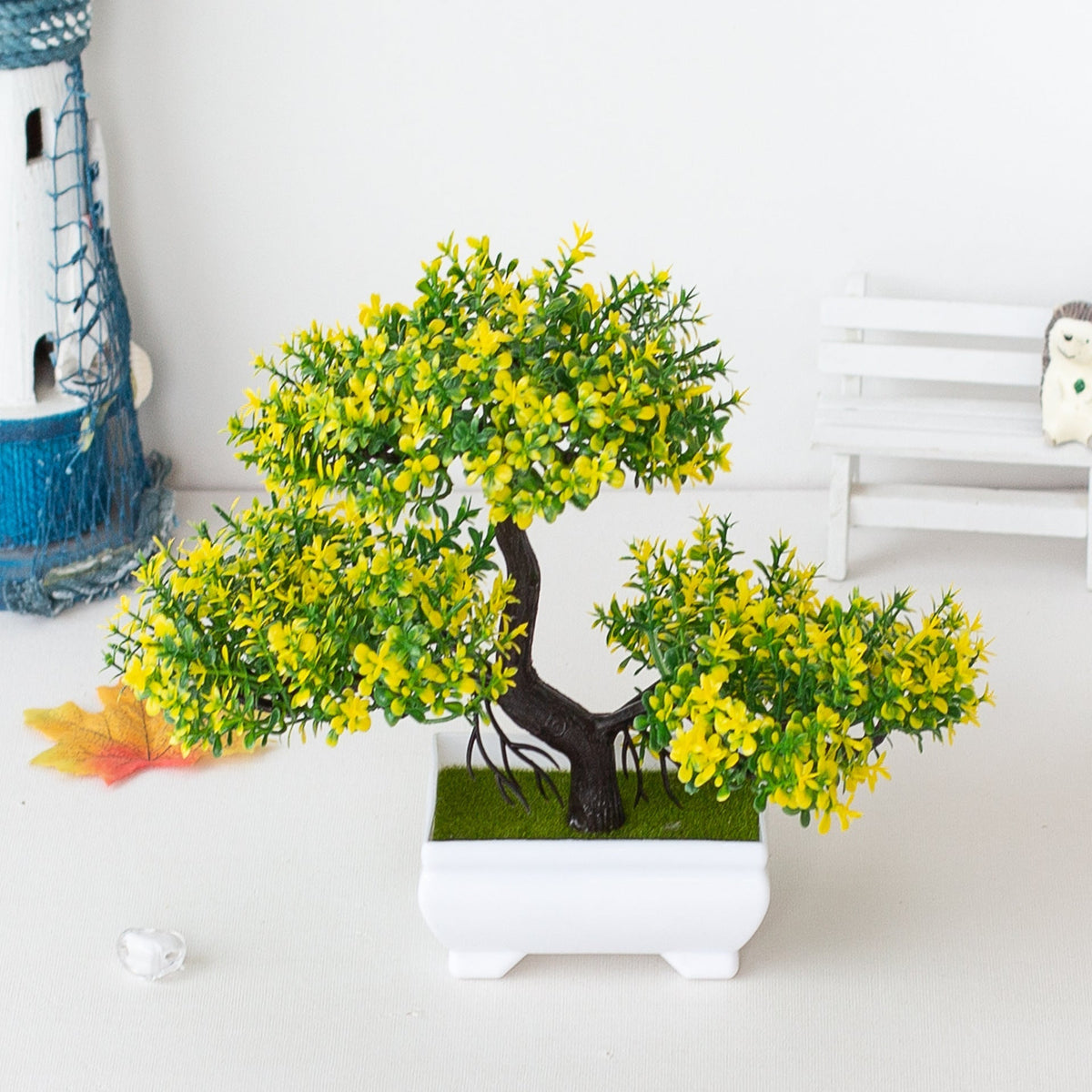 Artificial Bonsai Plant for Home Decor - Plastic, 25 cm x 18 cm, view 2