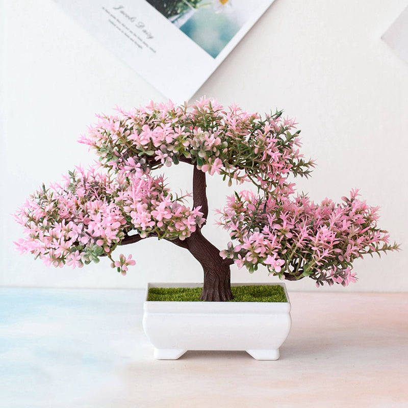 Artificial Bonsai Plant for Home Decor - Plastic, 25 cm x 18 cm