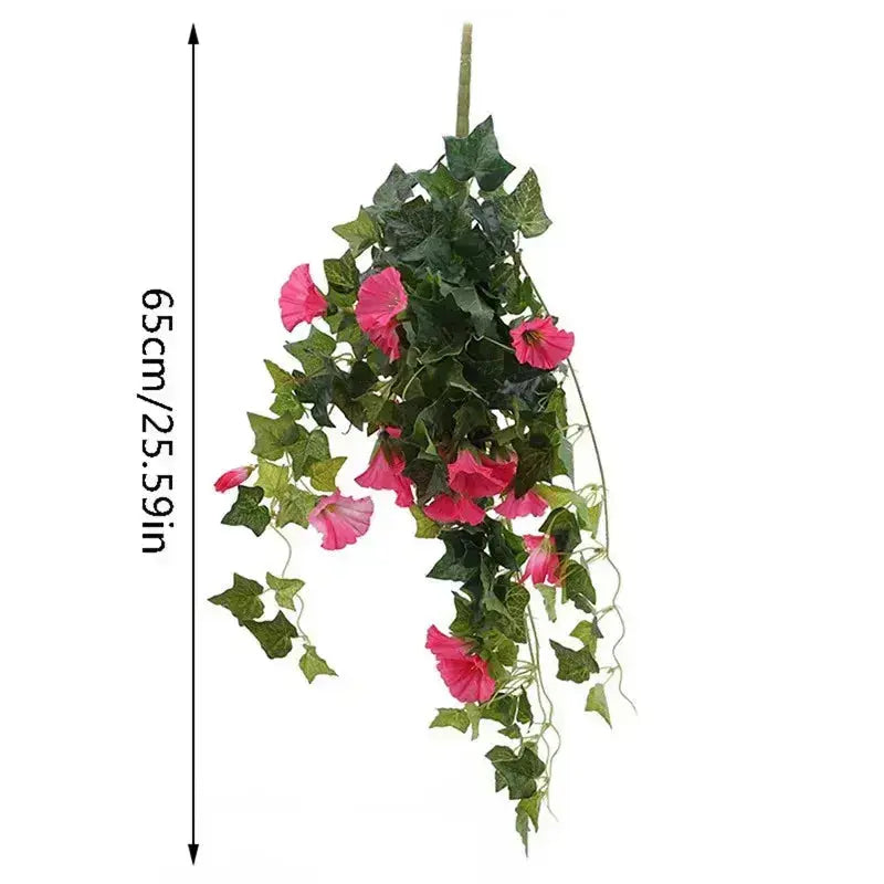 Artificial Morning Glory Flower Vine - UV-Resistant, 66 cm, Indoor Outdoor, view 10
