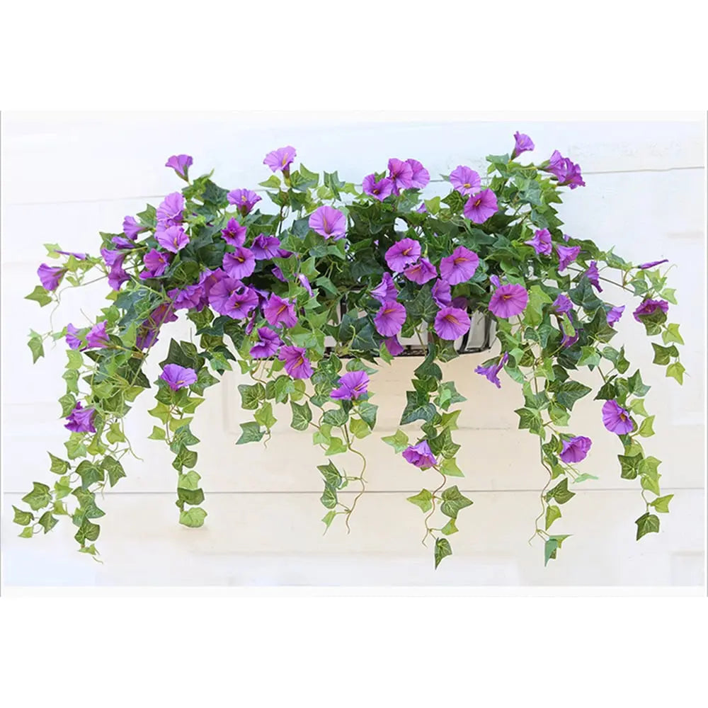 Artificial Morning Glory Flower Vine - UV-Resistant, 66 cm, Indoor Outdoor, view 13