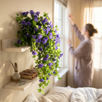 Artificial Morning Glory Flower Vine - UV-Resistant, 66 cm, Indoor Outdoor, view 2