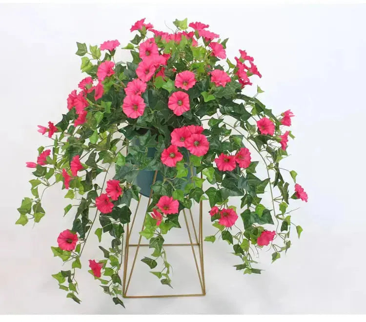 Artificial Morning Glory Flower Vine - UV-Resistant, 66 cm, Indoor Outdoor, view 9
